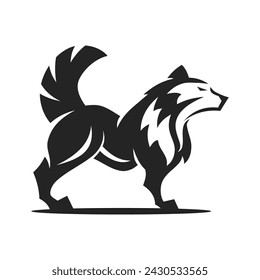 Wolf Logo plantilla aislada. Identidad de marca. Icono Abstracto Vector gráfico