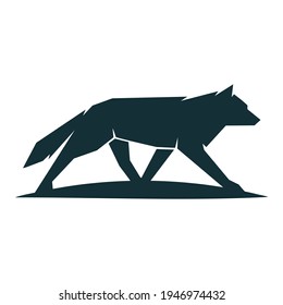 Wolf Logo Template 
Wolf Silhouette Vector Template