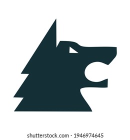 Wolf Logo Template 
Wolf Silhouette Vector Template