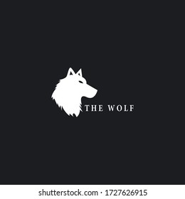 The Wolf logo template vector icon design