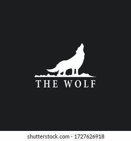 The Wolf logo template vector icon design