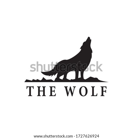 The Wolf logo template vector icon design