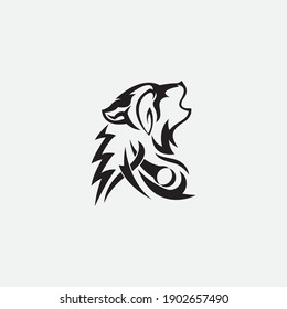 Wolf Logo Template vector illustration design
