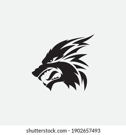 Wolf Logo Template vector illustration design