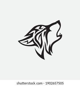 Wolf Logo Template vector illustration design