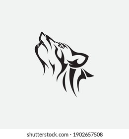 Wolf Logo Template vector illustration design