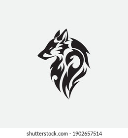 Wolf Logo Template vector illustration design