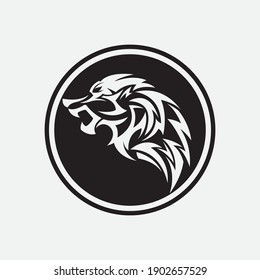 Wolf Logo Template vector illustration design