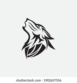 Wolf Logo Template vector illustration design