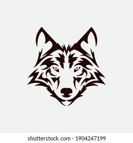 Wolf Logo Template vector illustration design