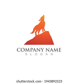 Wolf Logo Template vector illustration design
