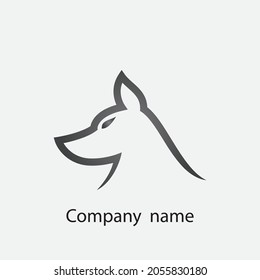 Wolf Logo Template vector illustration design