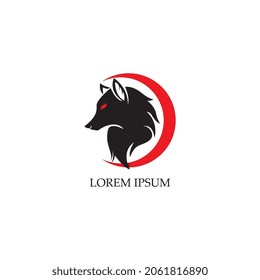 Wolf Logo Template vector illustration design