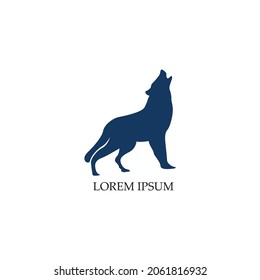 Wolf Logo Template vector illustration design