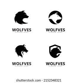 Wolf Logo Template vector illustration design