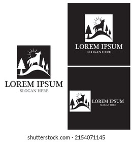 Wolf Logo Template vector illustration design