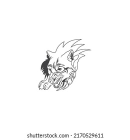 Wolf Logo Template vector illustration design