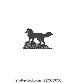Wolf Logo Template vector illustration design
