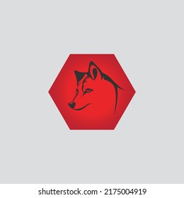Wolf Logo Template vector illustration design