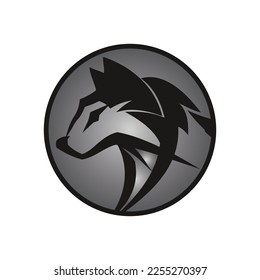 Wolf Logo Template vector illustration design