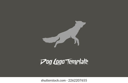 wolf logo template vector illustration design