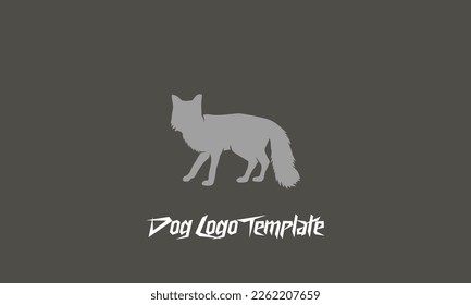 wolf logo template vector illustration design