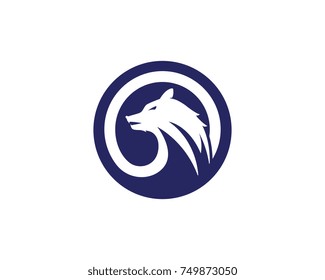 Wolf Logo Template vector illustration design
