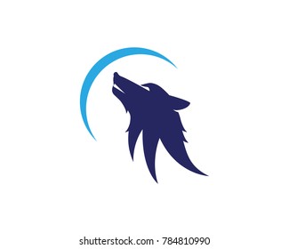 Wolf Logo Template vector illustration design