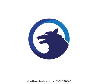 Wolf Logo Template vector illustration design