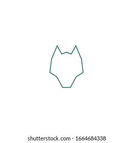Wolf Logo Template. Vector Illustrator.