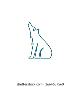 Wolf Logo Template. Vector Illustrator.