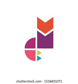 Wolf logo template vector and minimalist