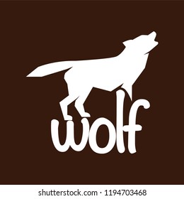 Wolf Logo Text Template