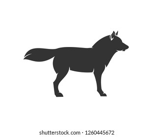 wolf logo vector