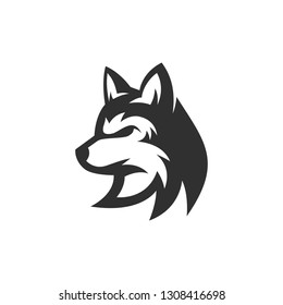 Wolf Logo Vector Stock Vector (Royalty Free) 1308416698