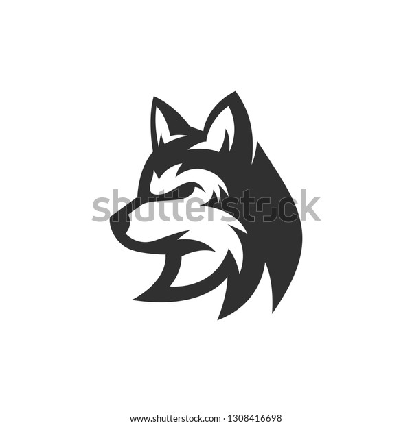 Wolf Logo Vector Stock Vector Royalty Free