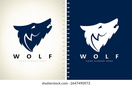 Wolf logo vector. Animal design