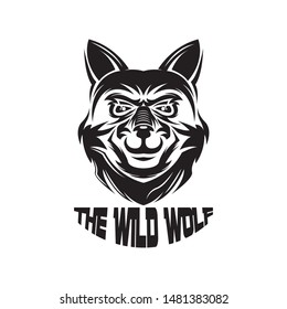 wolf logo vector design image