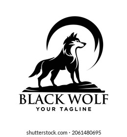 Wolf Logo Vector Design Template.