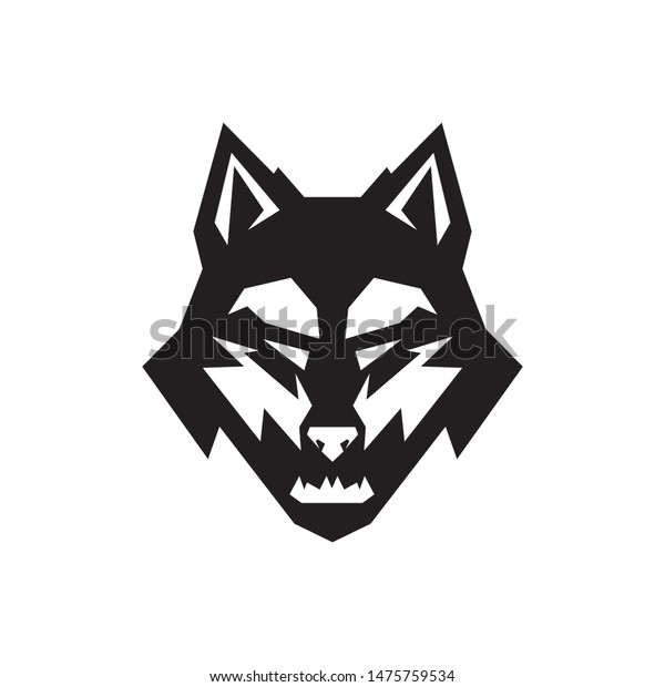 Wolf Logo Vector Design Template Stock Vector (Royalty Free) 1475759534 ...