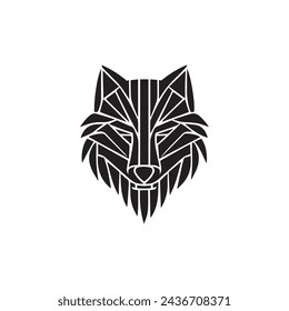 wolf logo vector graphics design 