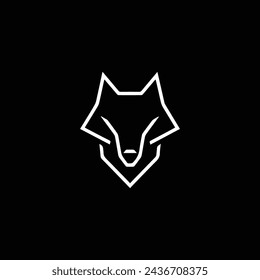 wolf logo vector graphics design 