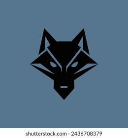 diseño de gráficos vectoriales de logotipo de lobo 