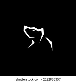 wolf logo vector icon illustration