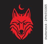wolf logo vector wolf icon tattoo wolf logo design