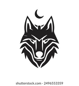 wolf logo vector wolf icon tattoo wolf logo design