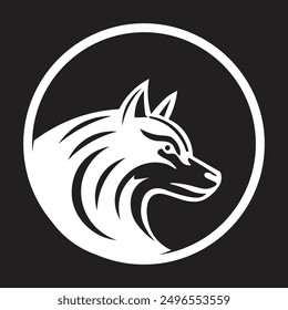 Logotipo de lobo Vector icono de lobo tatuaje diseño de logotipo de lobo