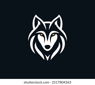 Vector del logotipo del lobo, iconos, logotipos