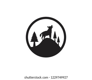 Wolf logo vector illustration