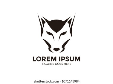 wolf logo. vector illustration. icon